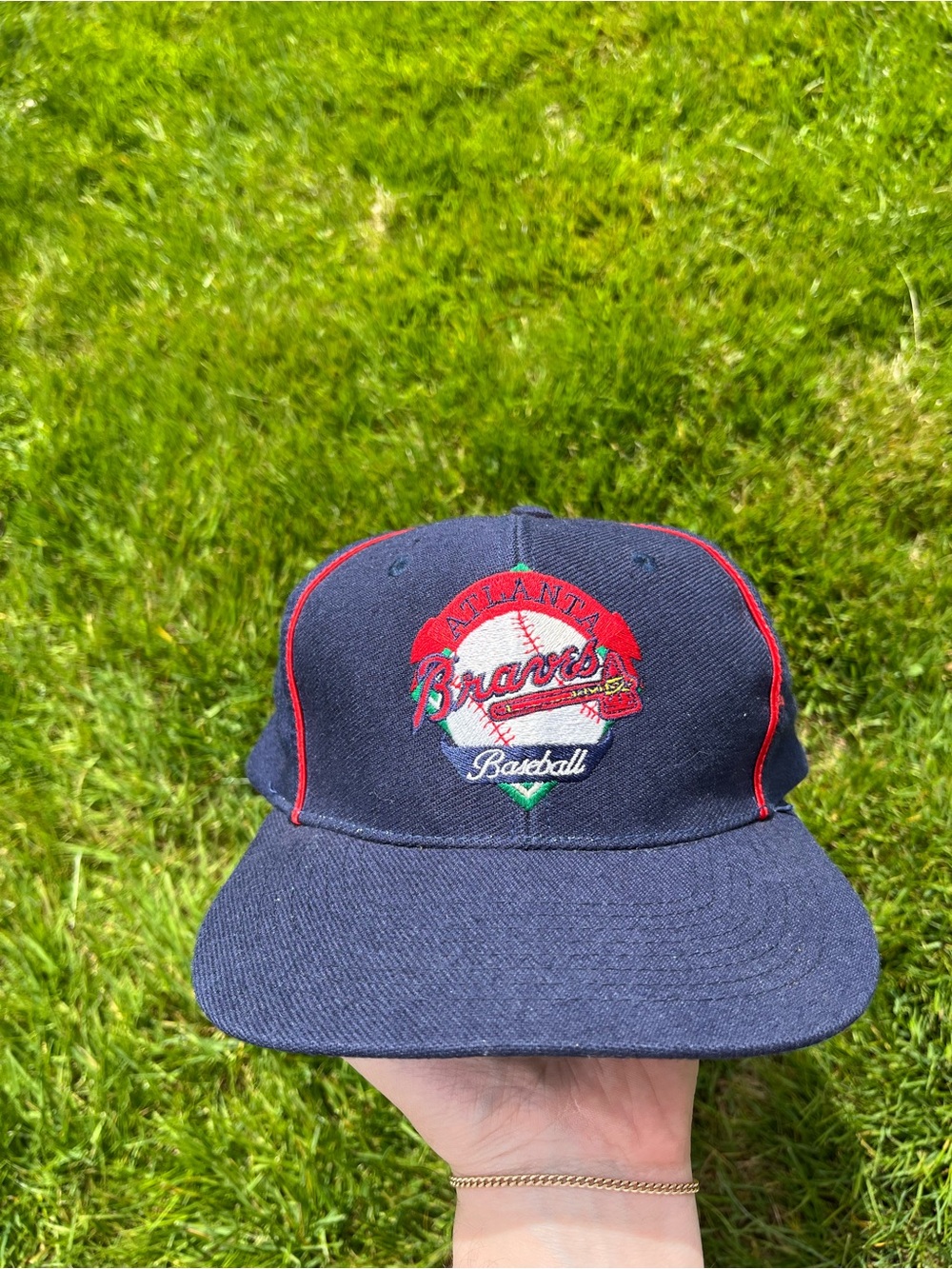 Vintage Atlanta Braves The Game Baseball Snapback Hat